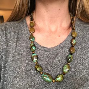 Chunky turquoise necklace